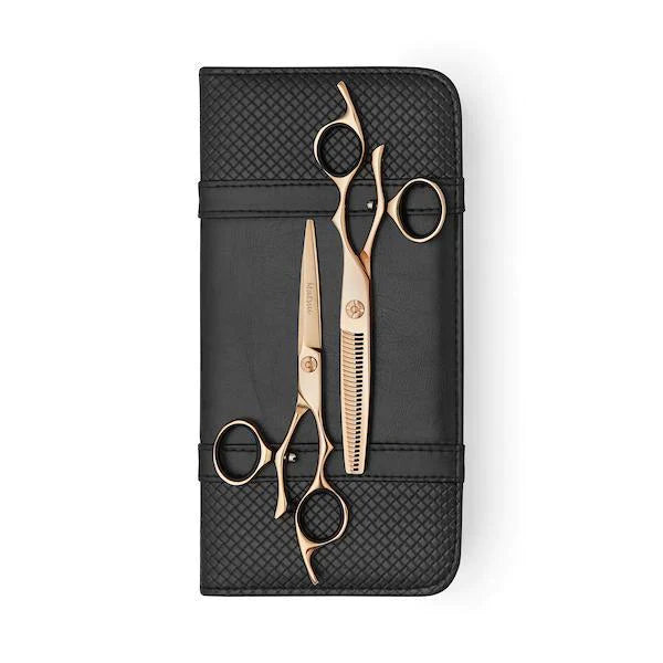 Premium Matsui VG10 Rose Gold Swivel Scissor Thinner Combo (6974968397885)