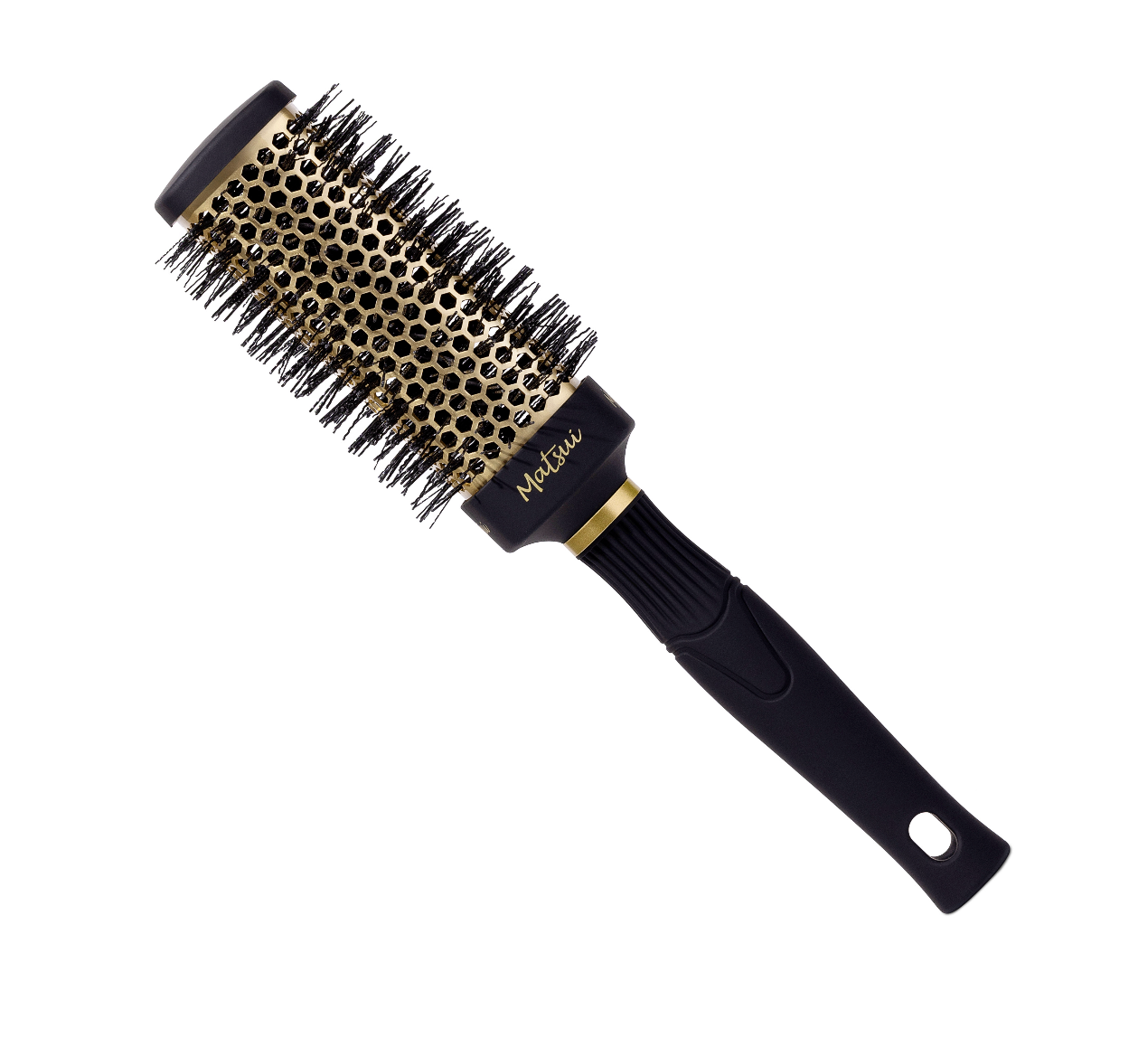 Square Ceramic Ionic Hair Brush - Gold