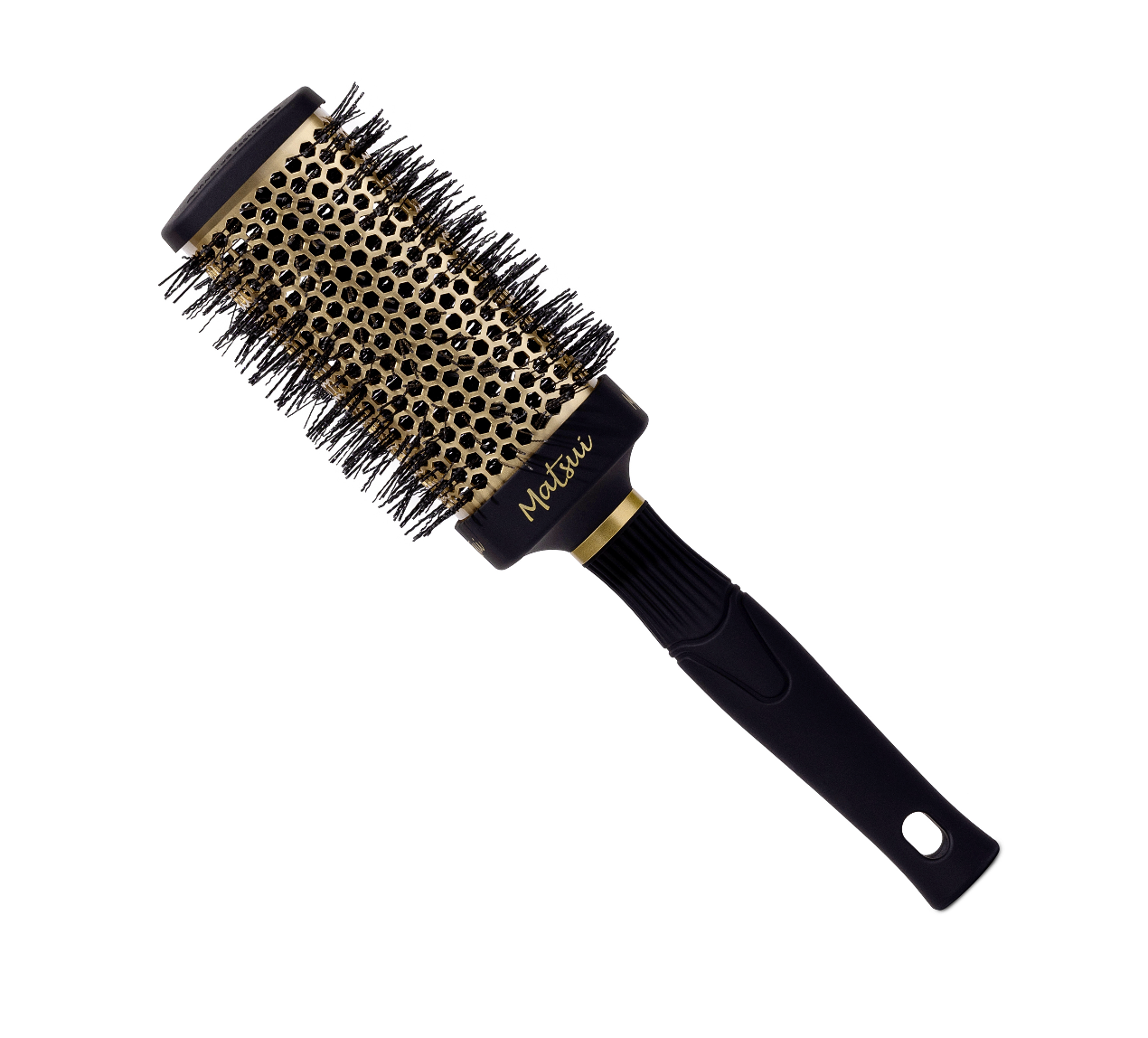 Square Ceramic Ionic Hair Brush - Gold