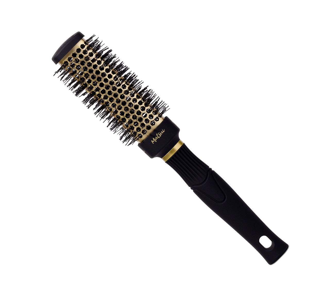 Square Ceramic Ionic Hair Brush - Gold