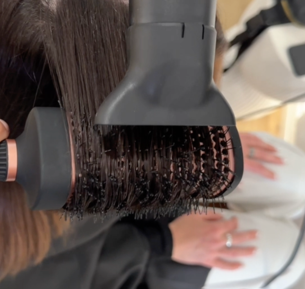 Square Ceramic Ionic Hair Brush - Rose Gold