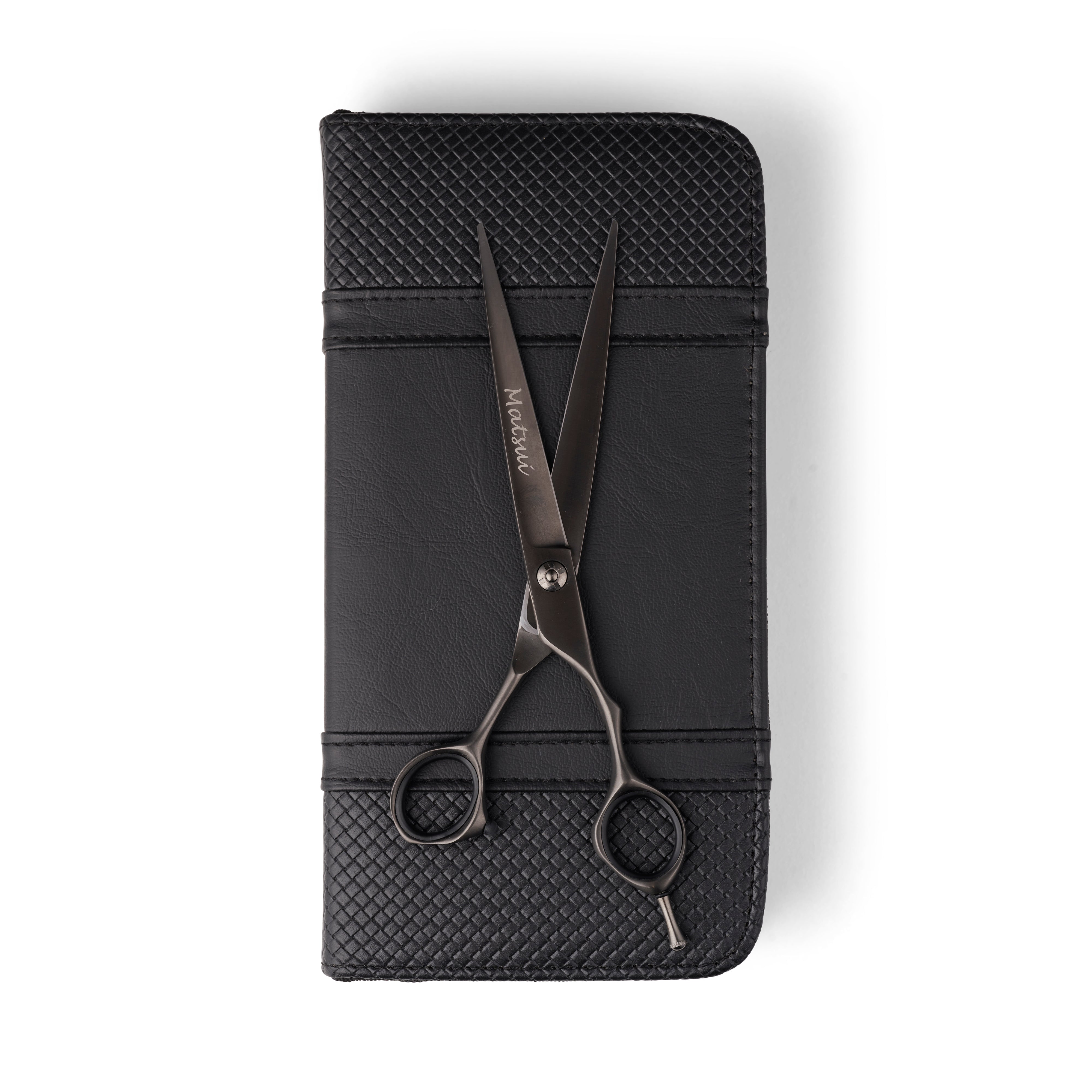 Barber Ultra Light Matte Black Cutting Shears (7022619885634)